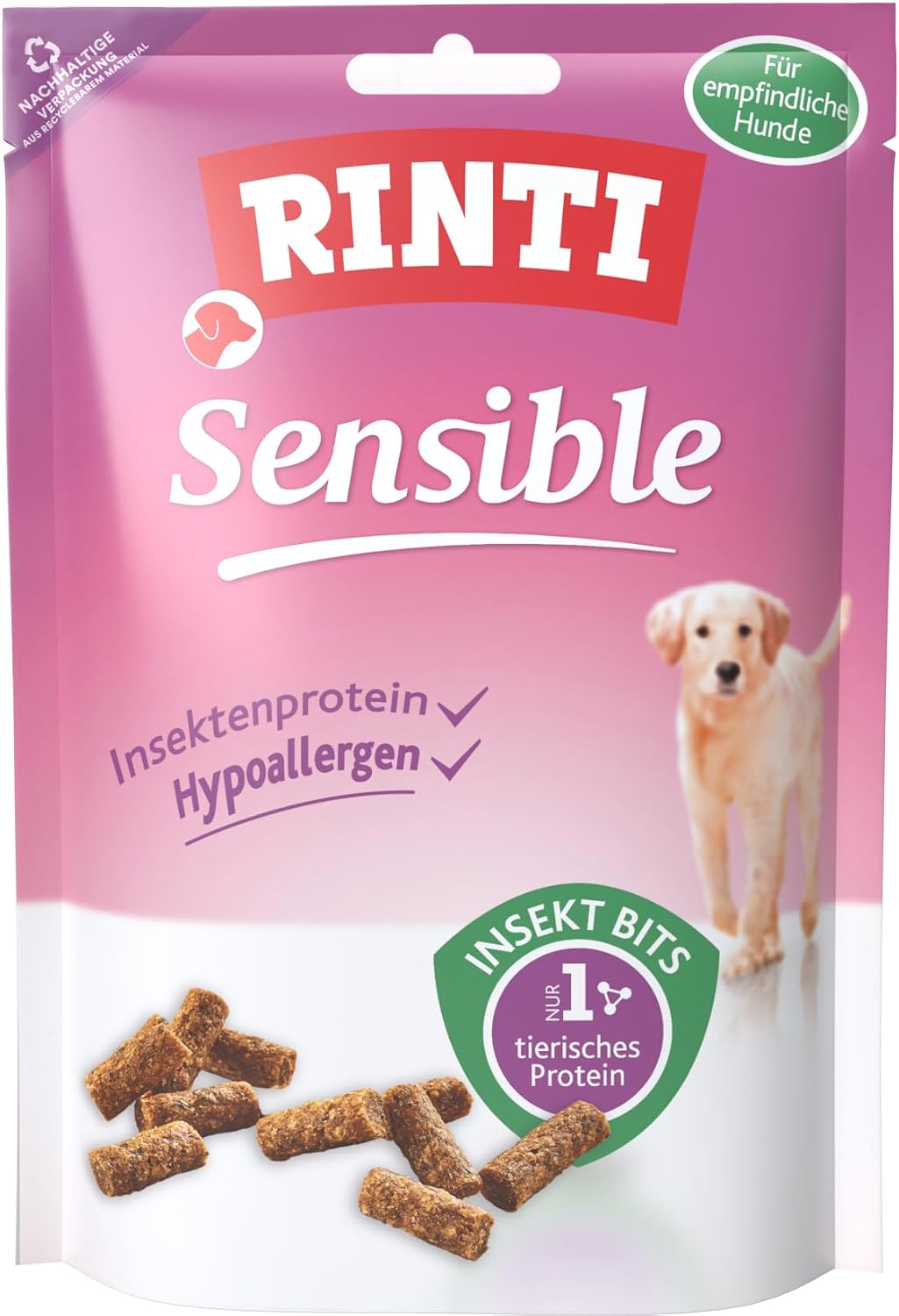 RINTI Insekt Bits Hypoallergen Hundesnack 12x50g getreidefrei zuckerfrei