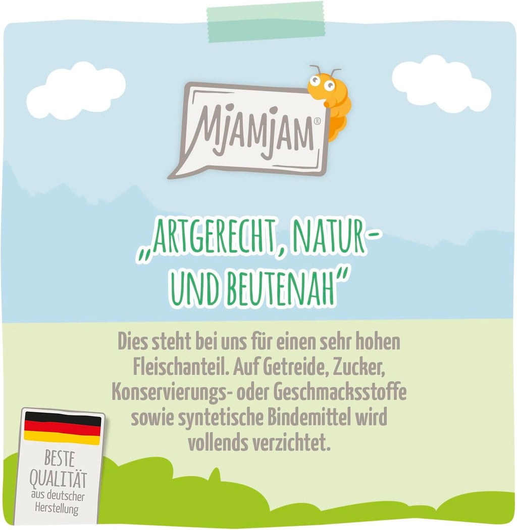 MjAMjAM Nassfutter Hund Insektenprotein mit Huehnchen 6 x 400 g getreidefrei