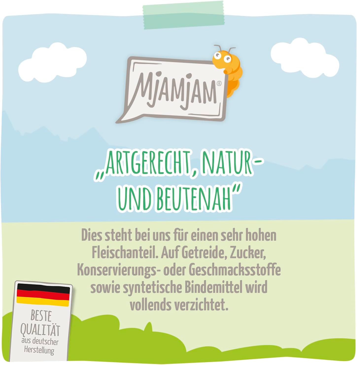 MjAMjAM Nassfutter Hund Insektenprotein mit Huehnchen 6 x 800 g getreidefrei