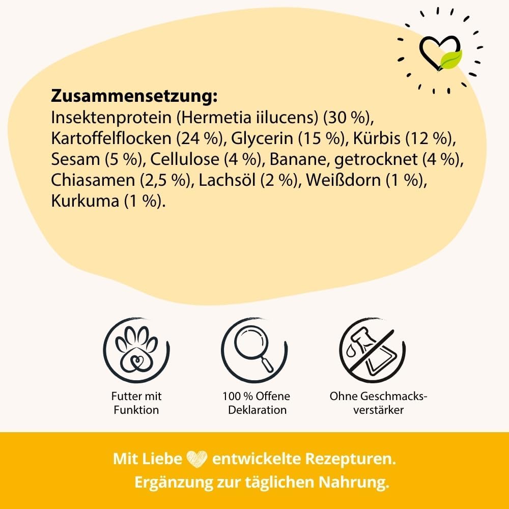 BugBell Soft Snack Hundeleckerli Hypoallergen Insektenprotein verschiedene S