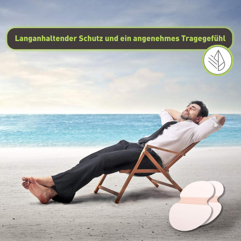 O³ Achselpads 50 Paar (100 Stk) zuschneidbar Schutz gegen Schweiss und Geruch