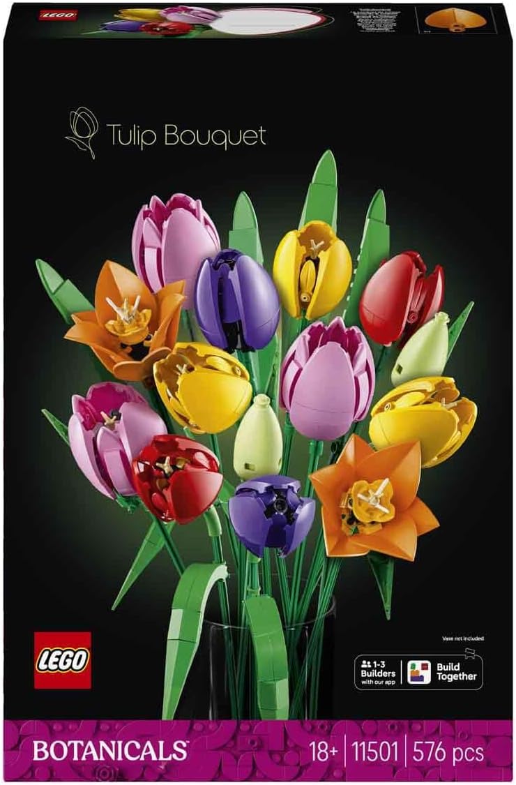 LEGO Botanicals Tulpenstrauss Set Kunstblumen Deko Blumengesteck