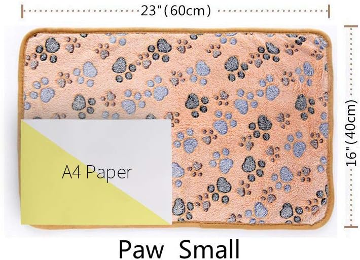 Luciphia Hundedecke 3er Set 40×60 cm weich flauschig Grau 40cm-76cm