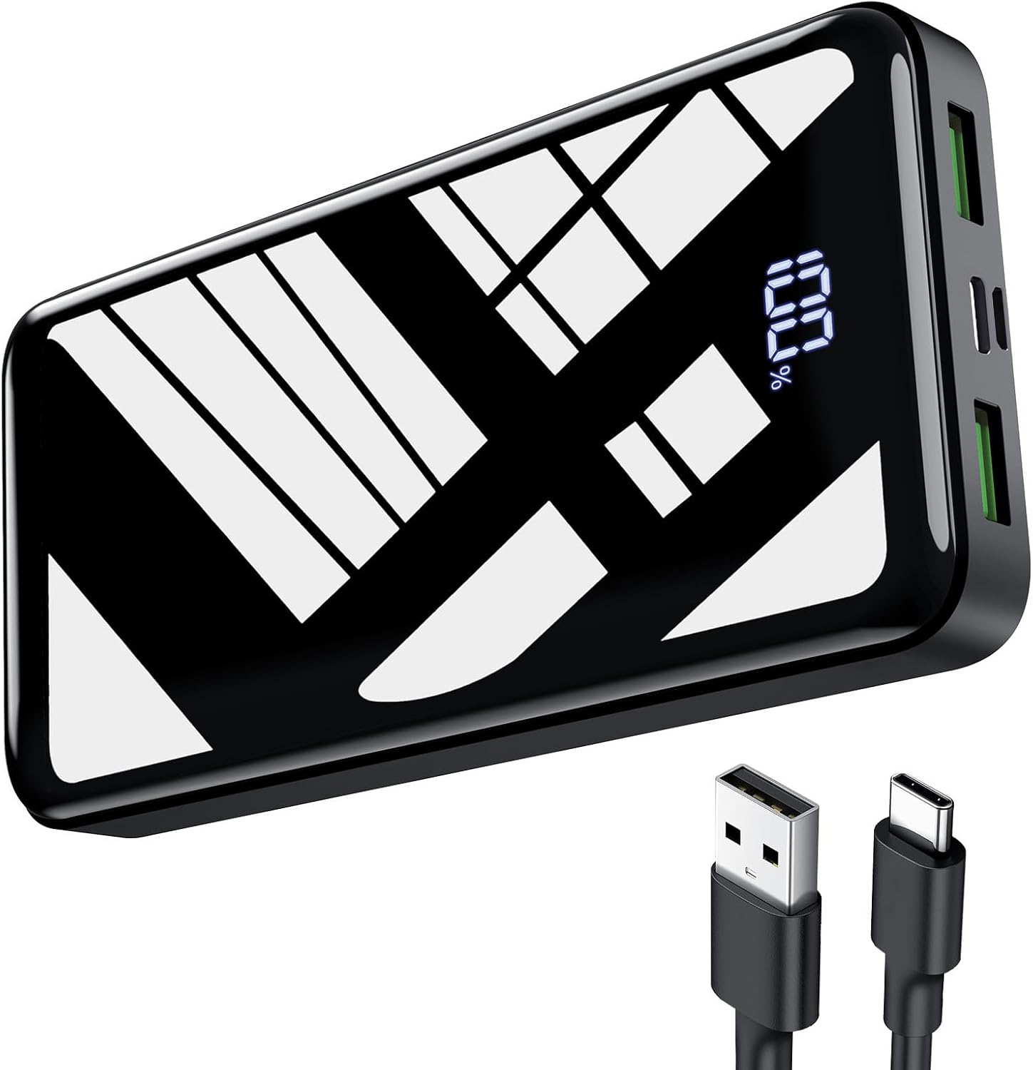 Powerbank 27000 mAh 22,5 W USB‑C PD Ladegeraet mit LED Anzeige fuer iPhone 16 15 1