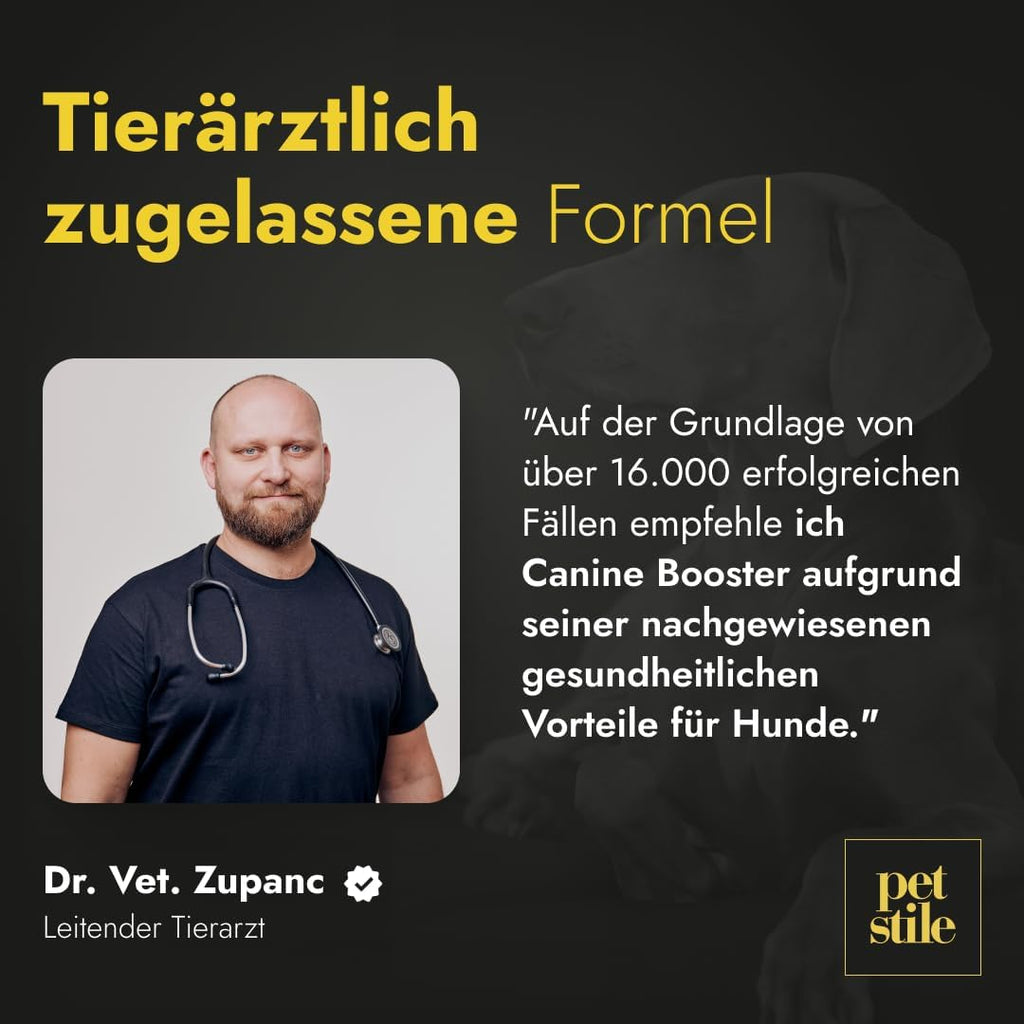 Canine Booster Pulver mit Gruenlippmuschel-Extrakt und 26 Wirkstoffen