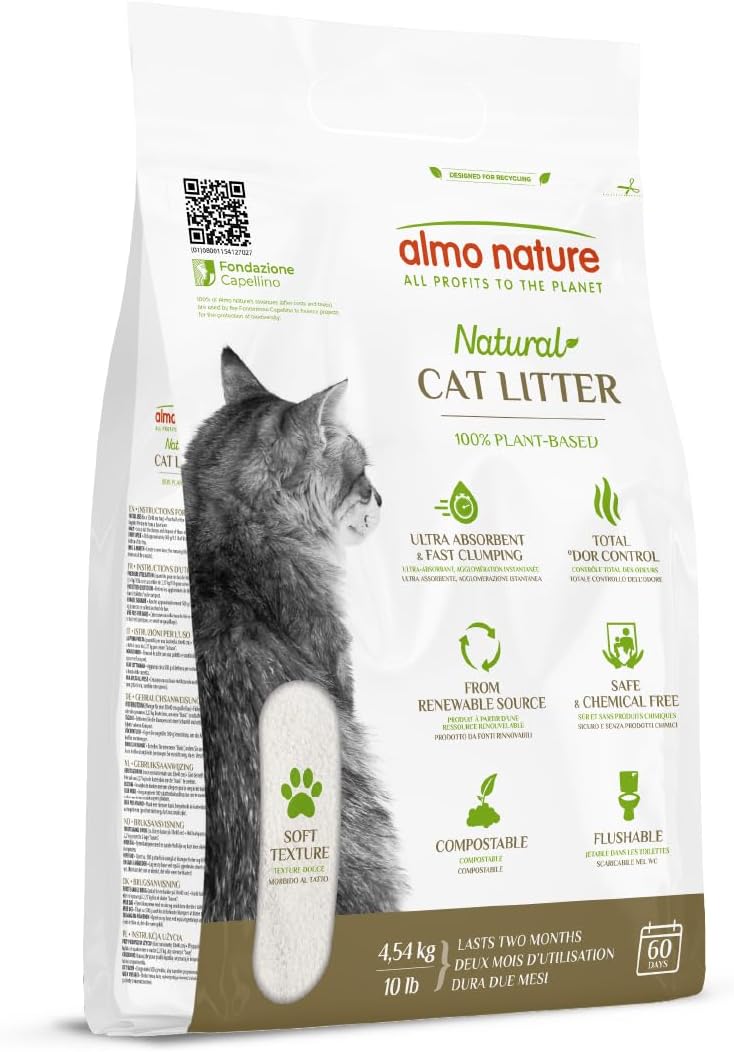Almo Nature Natural Soft Texture Katzenstreu klumpend 4,54kg biologisch