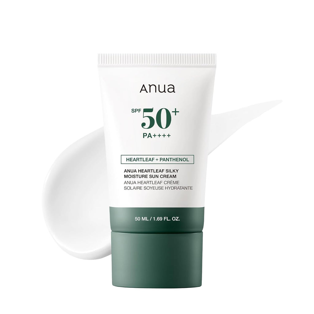 ANUA Heartleaf Seidige Feuchtigkeits-Sonnencreme SPF50 PA++++ 50ml Niacinamid
