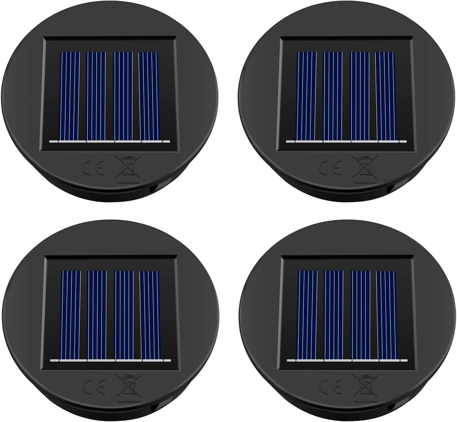 HELESIN Solarmodul Ersatz 8cm 1,2V 600mAh IP65 wasserdicht fuer Gartenleuchten