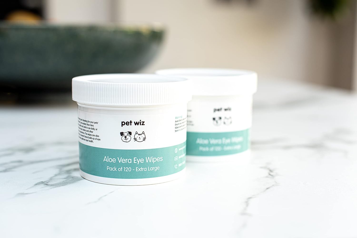 Pet Wiz Aloe Vera Augenwischtuecher fuer Hunde und Katzen Groesse XL 1 Dose