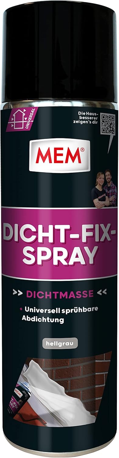 MEM Dicht-Fix Spray 500 ml grau UV-bestaendig gebrauchsfertig