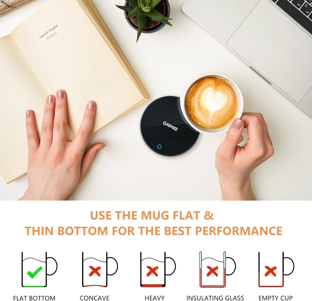Elektrischer Tassenwaermer Kaffeewaermer mit 2 Temperaturen fuer Tee & Milch