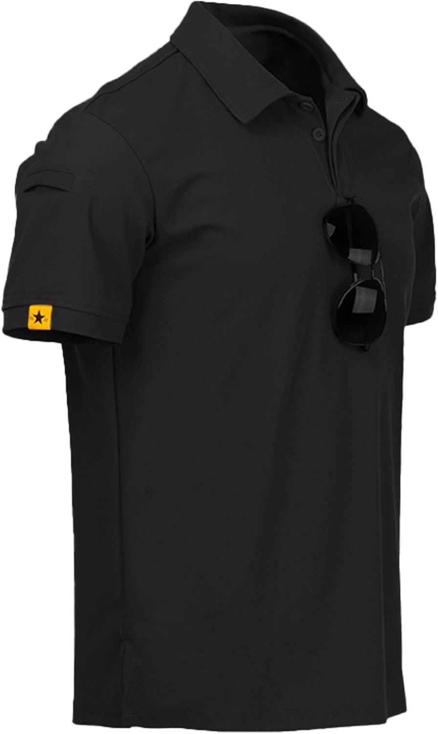 ZITY Pack of 5 Polo Shirts Men's Short Sleeve Quick-Drying Breathable T-Shirt Me
