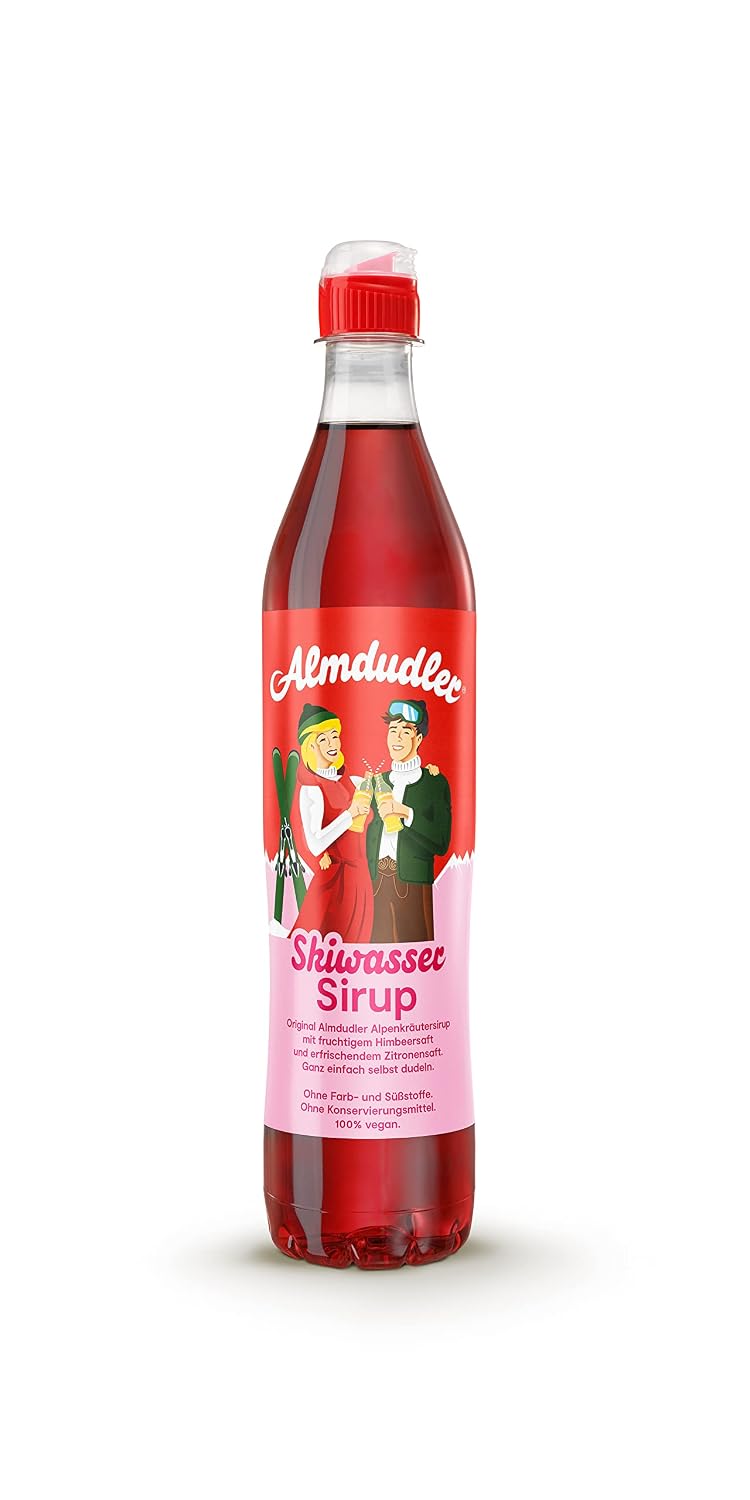 Almdudler Alpenkraeuter Sirup Flasche - Getraenkesirup