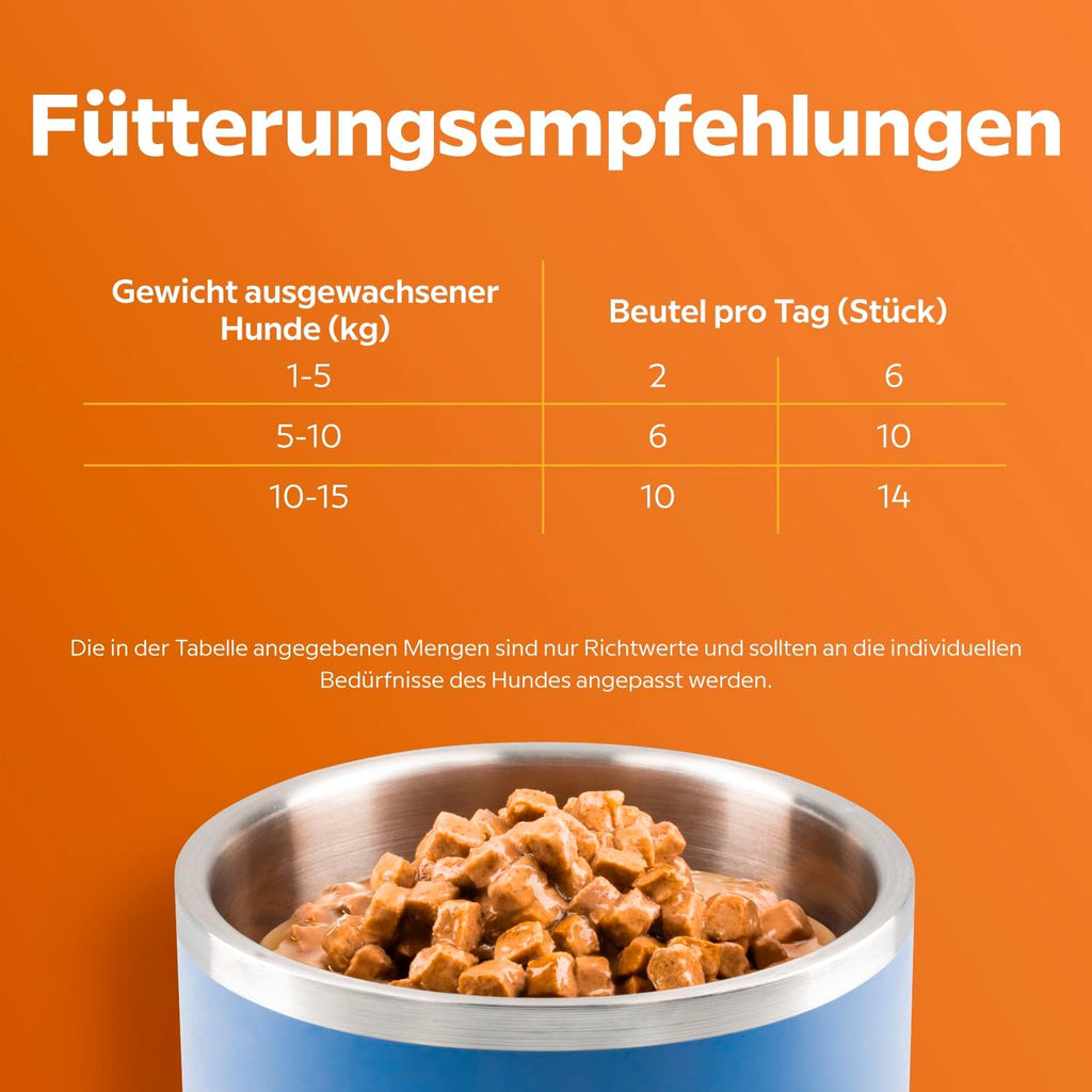 Lovely Hunter Nassfutter Huhn Sauce 12x85g fuer erwachsene Hunde verschiedene Sor