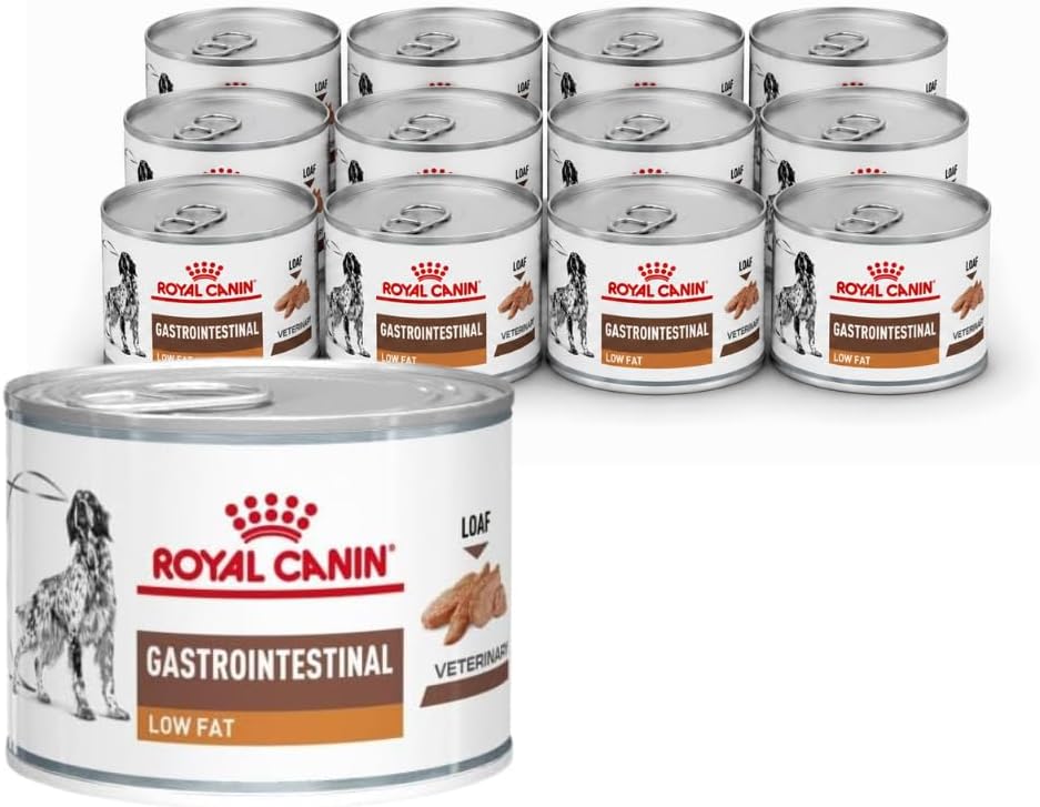 Royal Canin Gastrointestinal Low Fat Mousse 12x200g Diaetfutter fuer Hunde