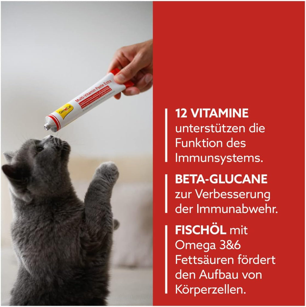 GimCat Multivitamin Paste mit Fischöl Katzenpaste 100 g Tube