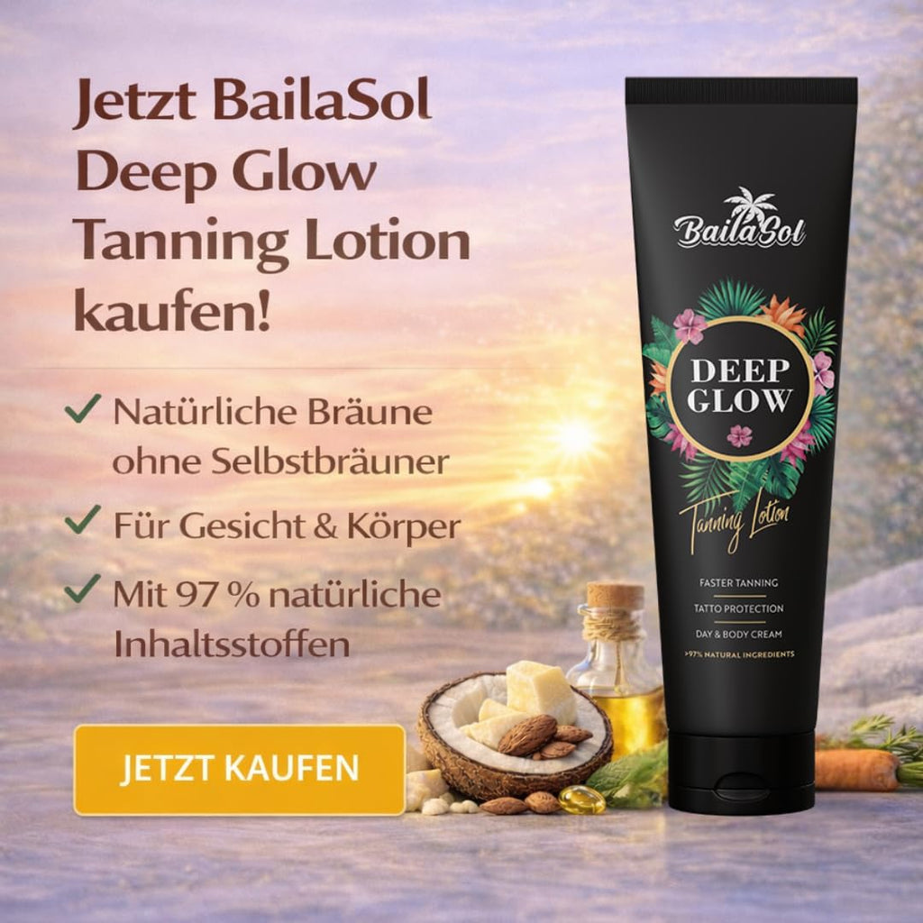 Deep Glow Braeunungsbeschleuniger 150 ml mit Melano Blend, vegan, Tattoo-Schutz