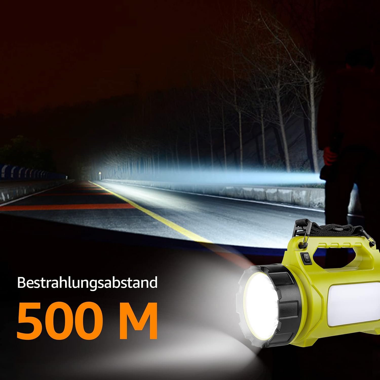 LE LED Handscheinwerfer 1000 Lumen, wiederaufladbar 3600mAh Powerbank, dimmbar