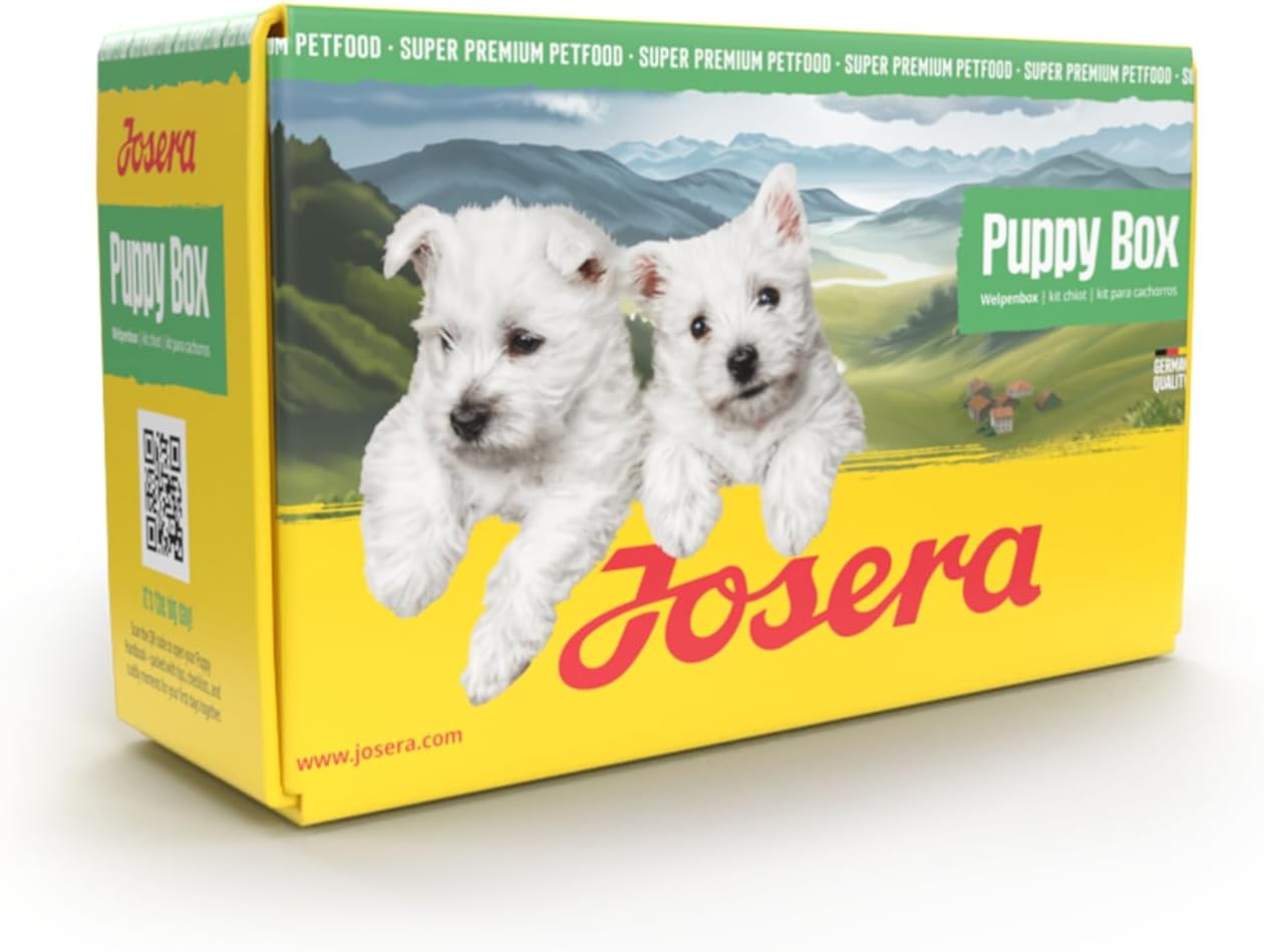 JOSERA Puppy Box Mini Junior Ente & Lachs 6-teilig Trockenfutter Welpen