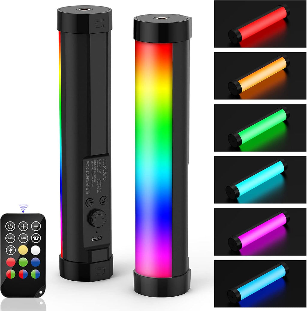P100 LED Videoleuchte RGB 2000-6000K Mini tragbar Fotografie Video TikTok