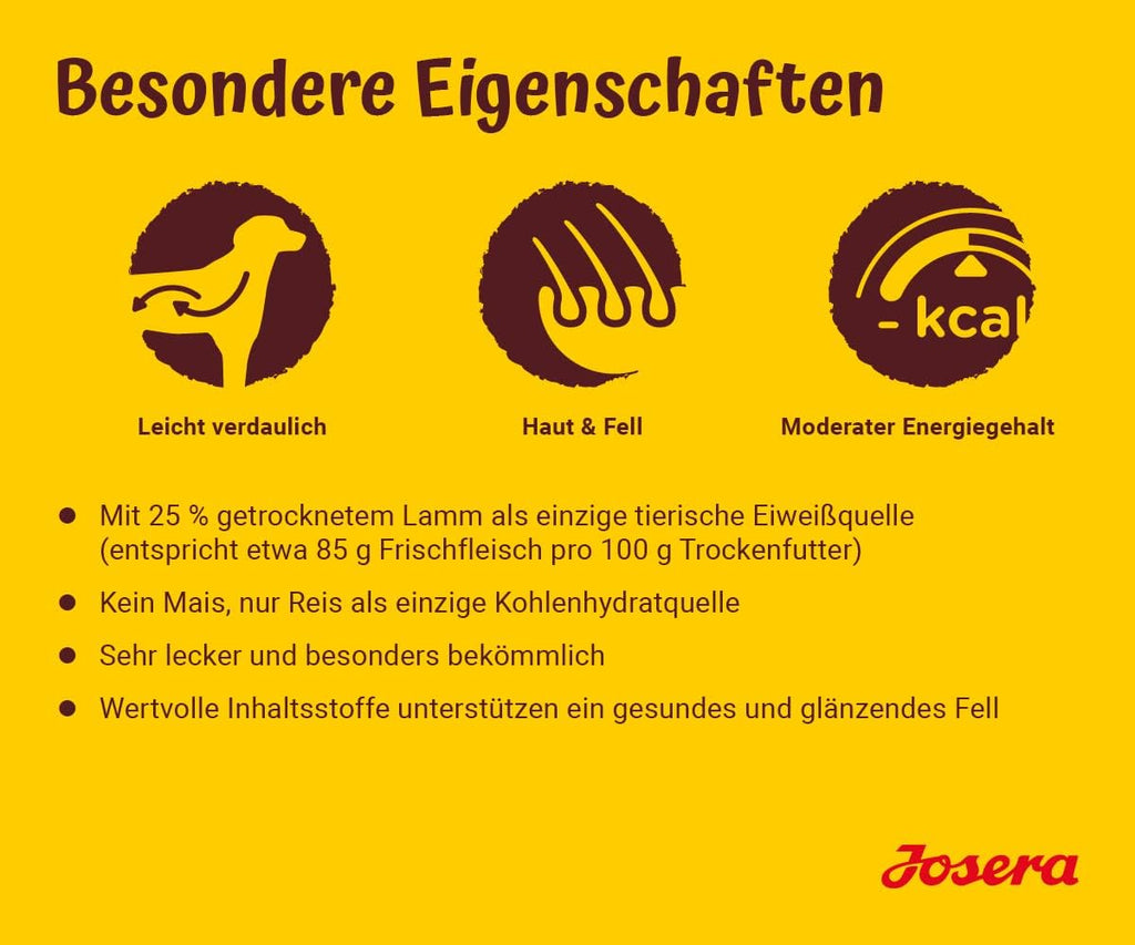 Josera Lamm & Reis Adult Trockenfutter weizenfrei, gut vertraeglich