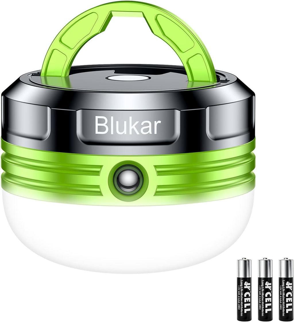 Blukar LED Campinglampe Mini, 3 Helligkeitsstufen, Magnet, Wasserdicht