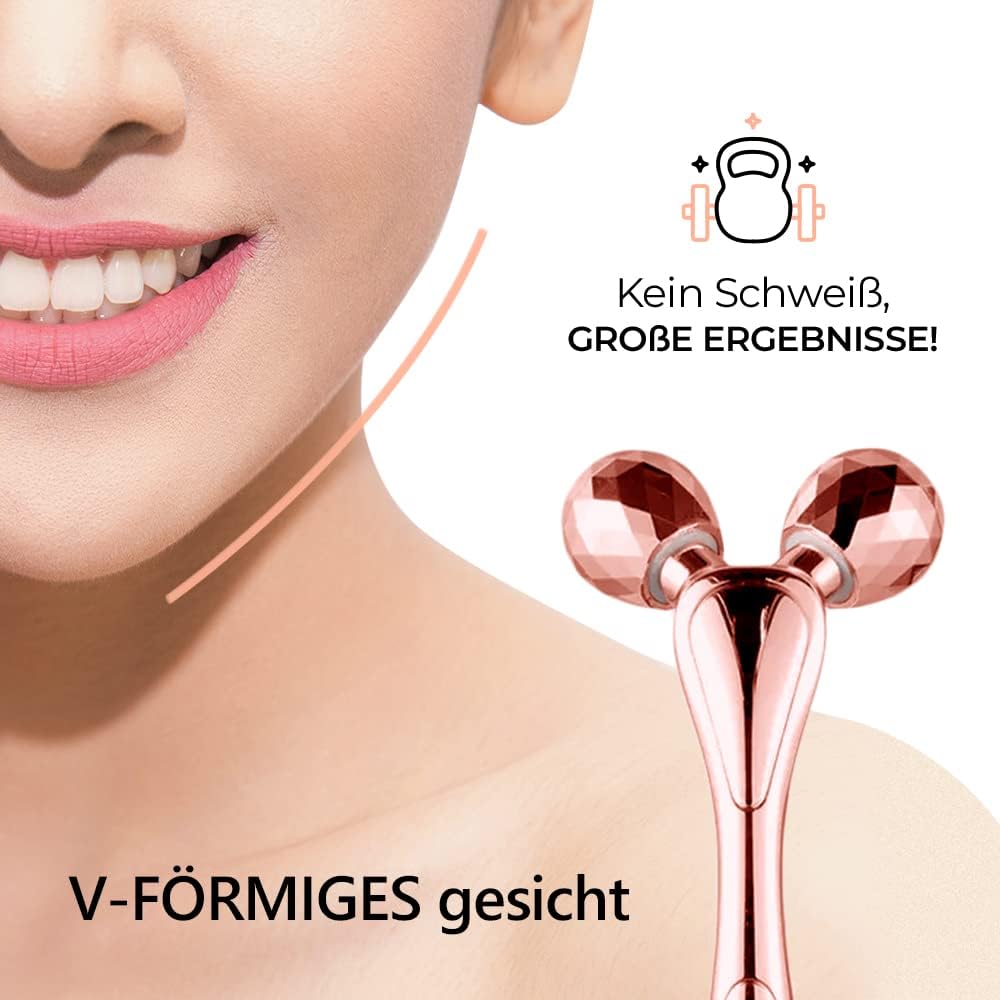 3D Gesichts-Massagegeraet Gesichtroller Anti-Falten Lifting Effekt