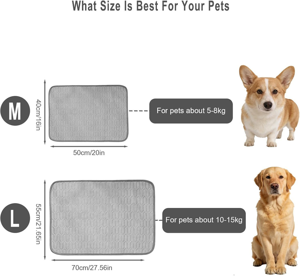 Kuehlmatte fuer Hunde Katze selbstkuehlend faltbar 55 x 70 cm 40cm-55cm