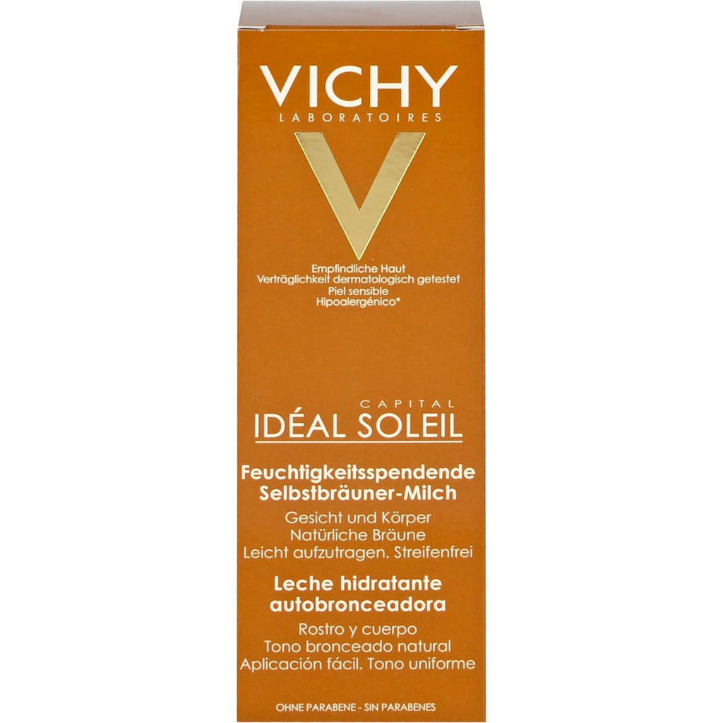 Vichy Ideal Soleil Selbstbraeuner Milch Gesicht und Koerper 100 ml Sheabutter