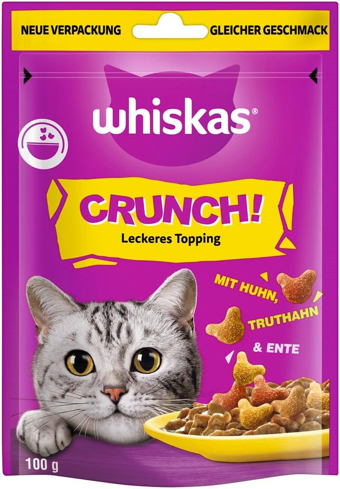 Whiskas Katzen Snacks Becher mit Vitamin E 6 x