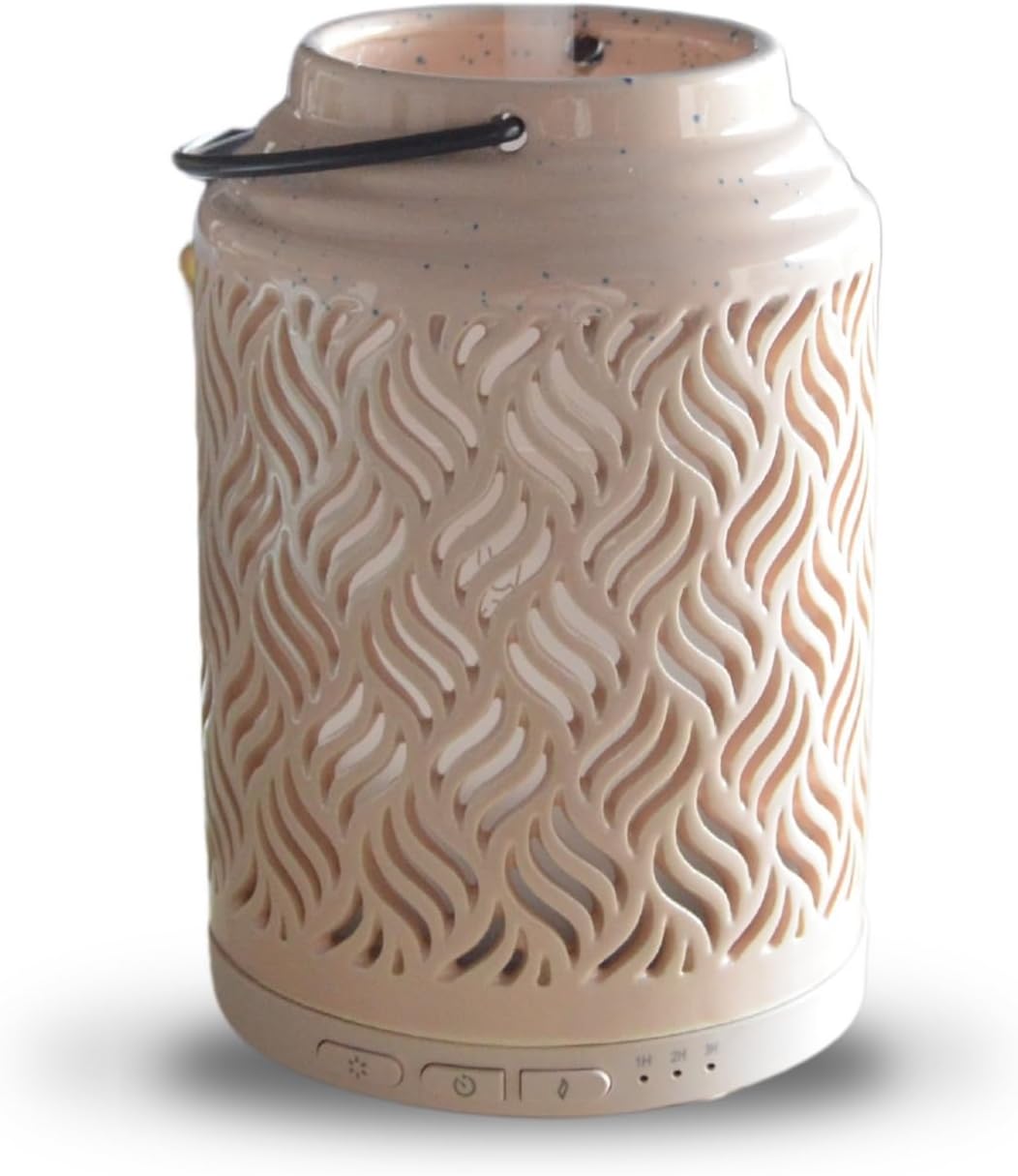 Zen Arôme WLAN Aroma Diffuser Holz Keramik kompatibel mit Alexa Google Home