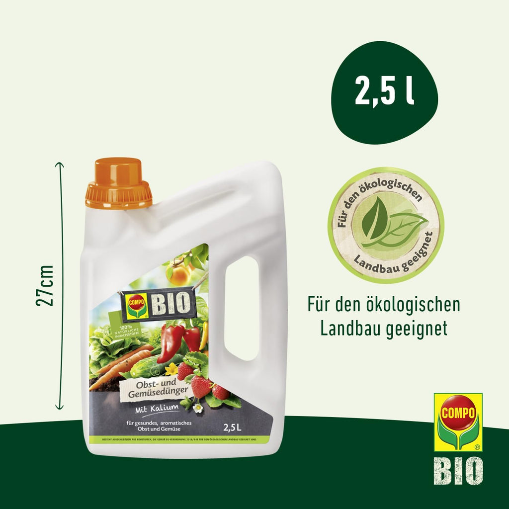 COMPO BIO Obst- und Gemueseduenger Fluessig natuerlicher Pflanzen­duenger
