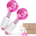 Luonkos Ice Globes Edelstahl Gesichtsroller 2er Set Augenmassage Kuehlkugeln
