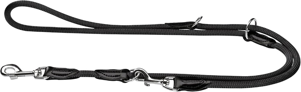 HUNTER Freestyle verstellbare Hundefuehrleine Polyamid 1,0 cm x 200 cm schwarz