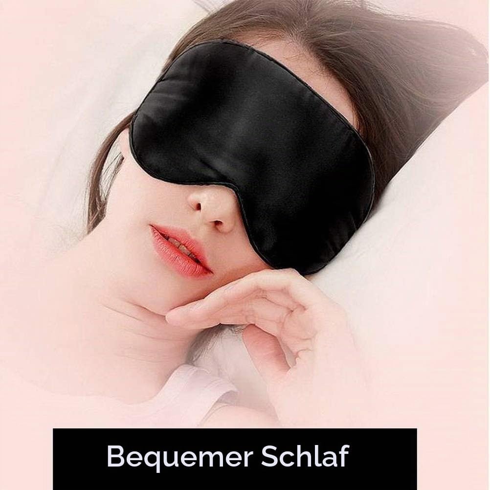 Schlafmaske 24er Set lichtdicht weich verstellbar fuer Herren Damen Kinder