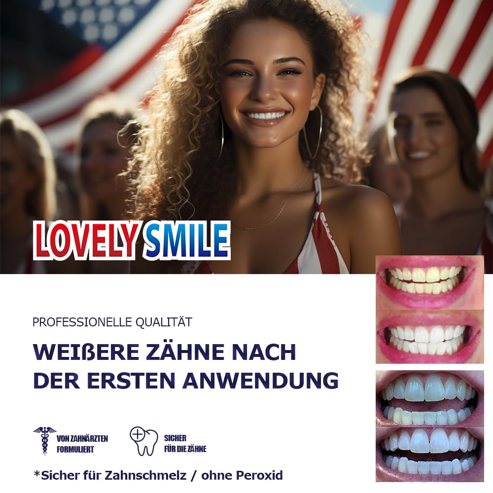 Lovely Smile Bleaching Strips Zahnaufhellungsstreifen 28 Stueck