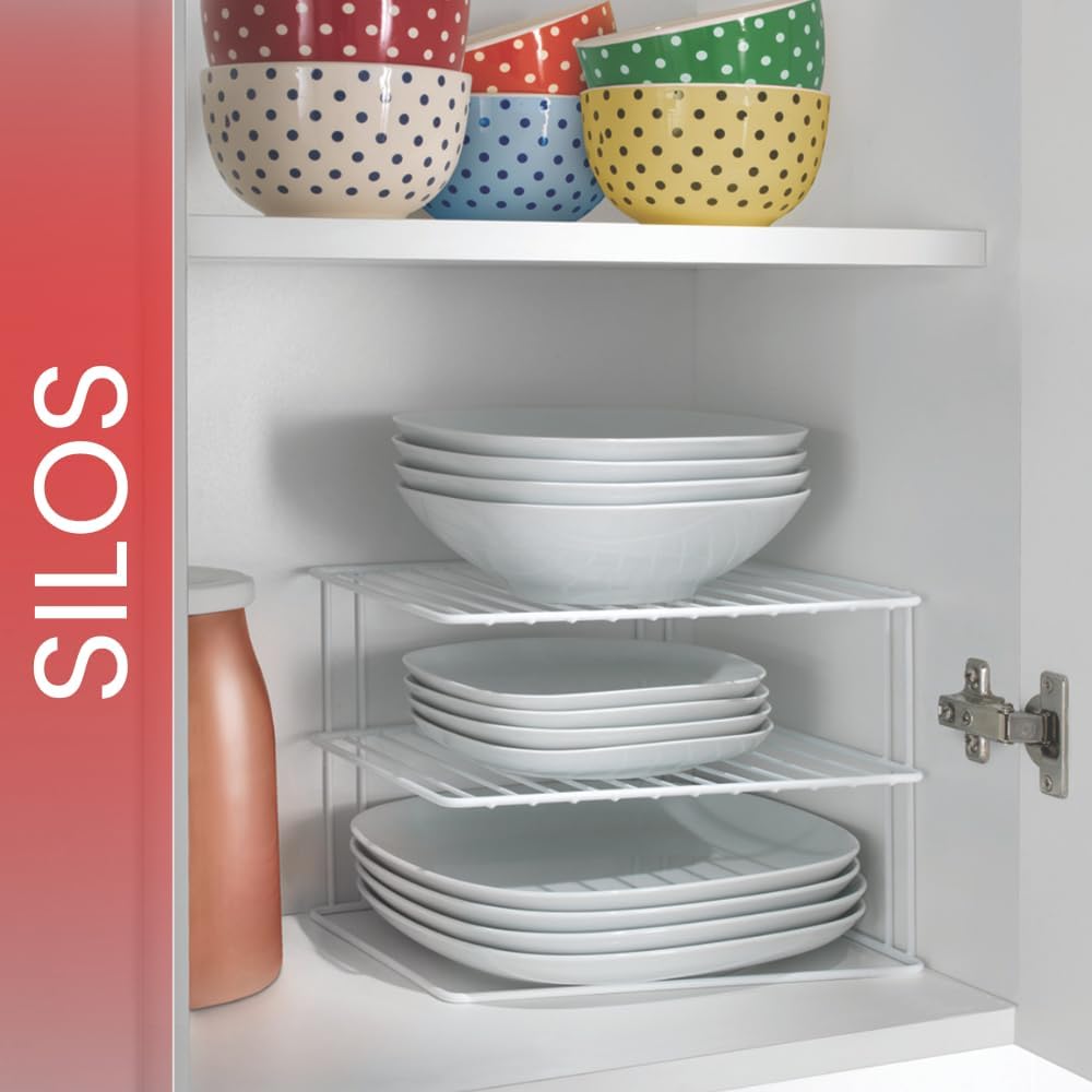Eckschrank Organizer 2 Etagen Kuechenschrank Einsatz weiss 45cm-57cm