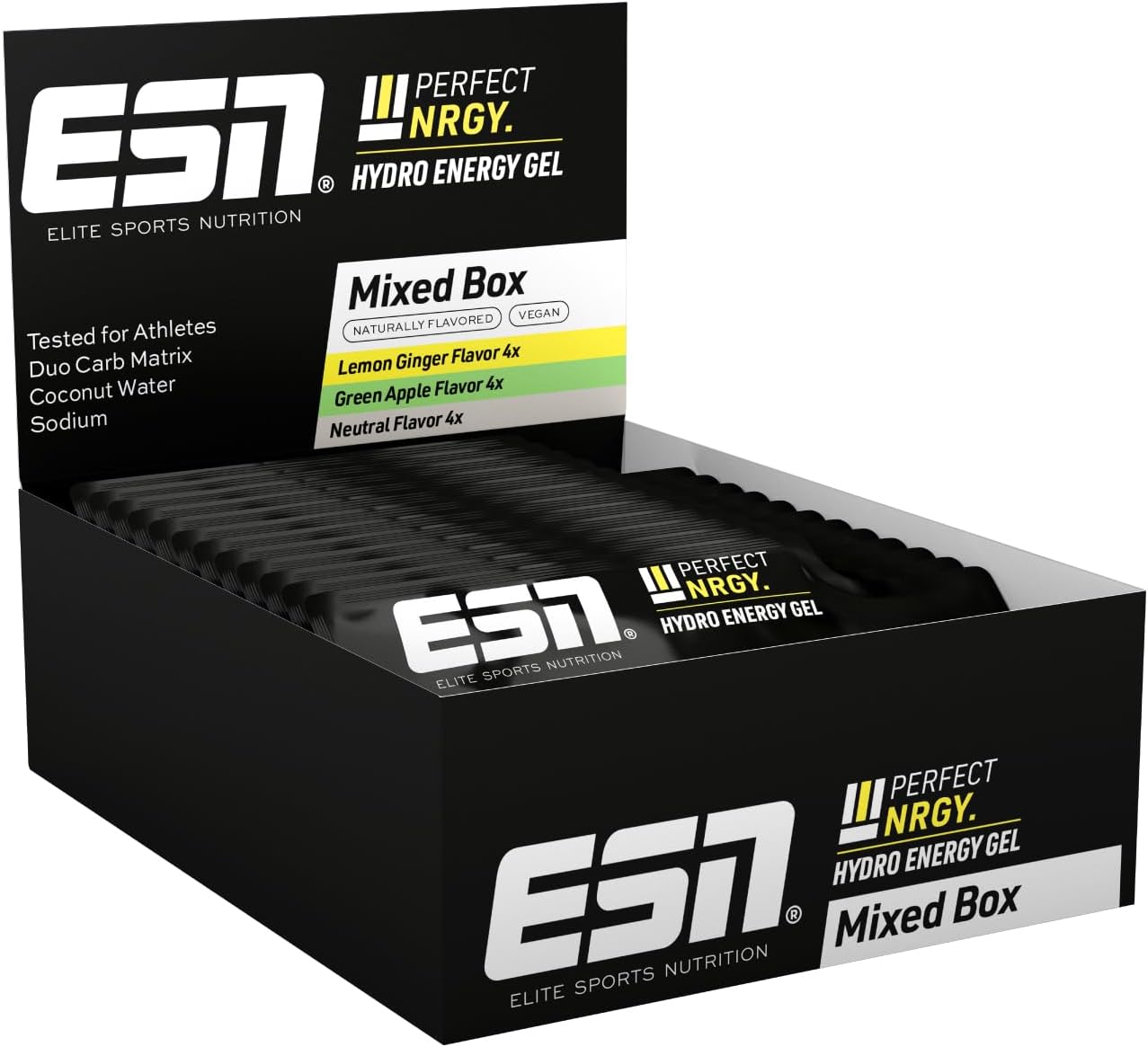 ESN Perfect NRGY 12 x Energiegels verschiedene Sorten Kohlenhydratgel