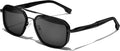 KANASTAL Herren Sonnenbrille polarisiert quadratisch Metallrahmen UV400