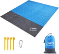Picknickdecke 200 cm x 210 cm wasserdicht Stranddecke mit 4 Erdnaegeln