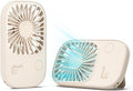 JISULIFE tragbarer USB-Ventilator 3 Stufen wiederaufladbar blau Reise