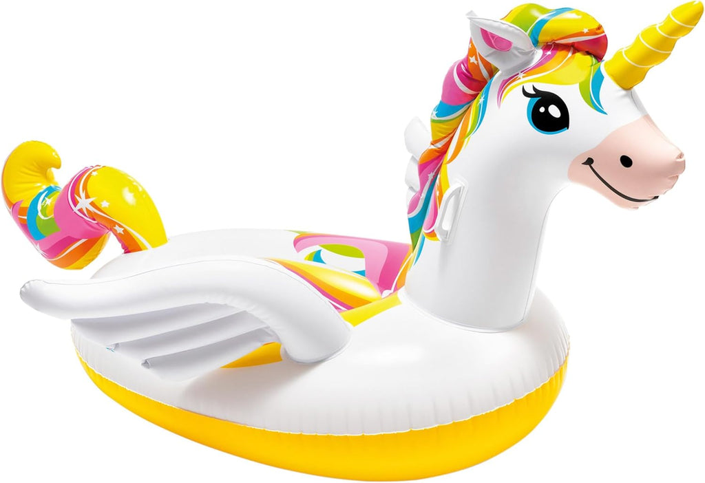 Intex 57561NP Aufblasbares Einhorn Reittier 226x173cm Schwimminsel Pool Luftmatr