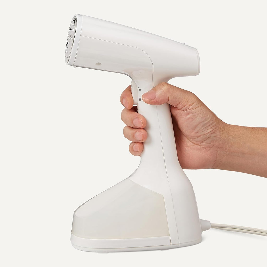 Dampfglaetter 1500 W Handgeraet mit Turbo-Funktion & 2 Aufsaetzen Weiss
