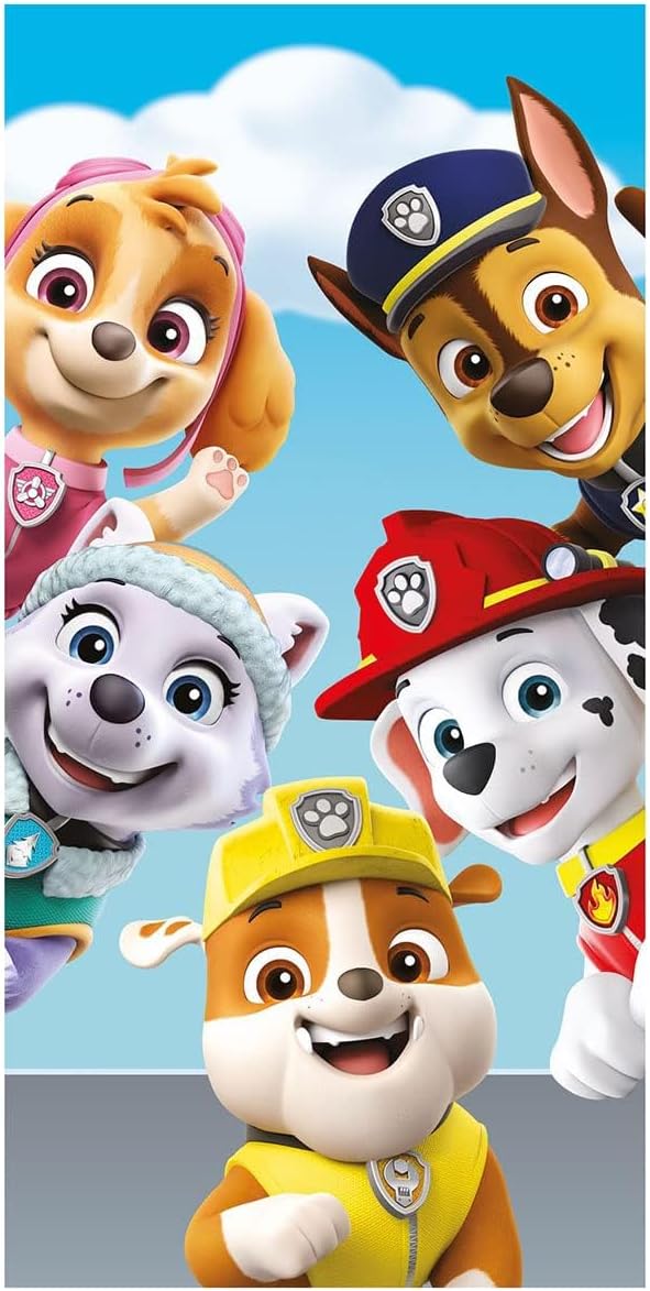 Jerry Fabrics Saunatuch Strandtuch Paw Patrol 70x140 cm 100% Baumwolle
