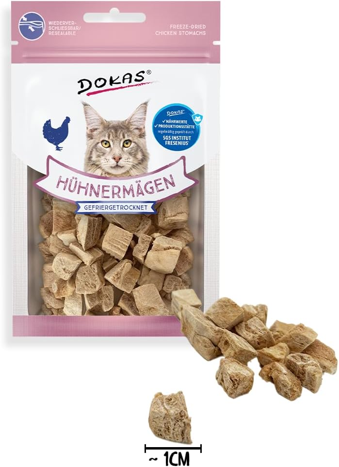 DOKAS gefriergetrocknete Innereien Katzenleckerlis getreidefrei