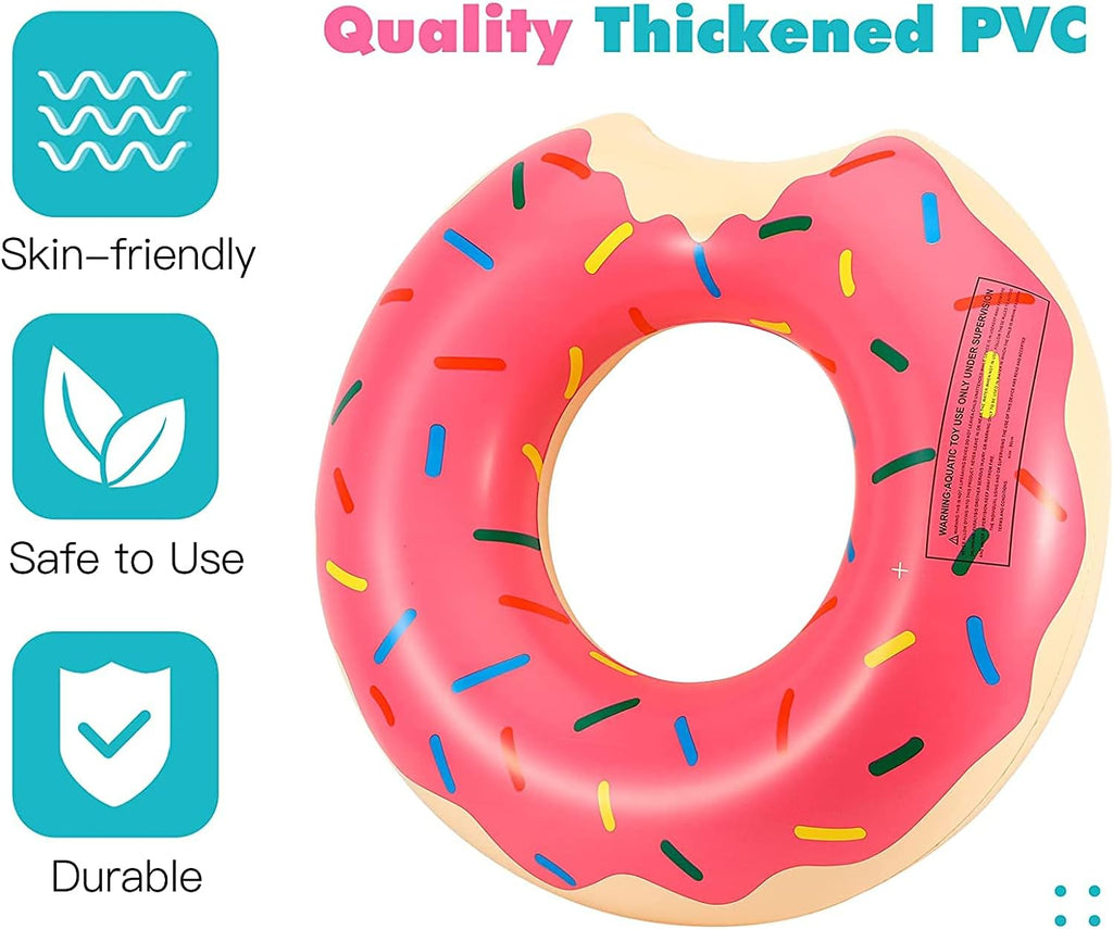 Aufblasbarer Schwimmring Erwachsene Donut gross Strand Pool Wasserspielzeug