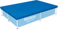 Bestway Abdeckplane PE 224×154 cm eckig blau