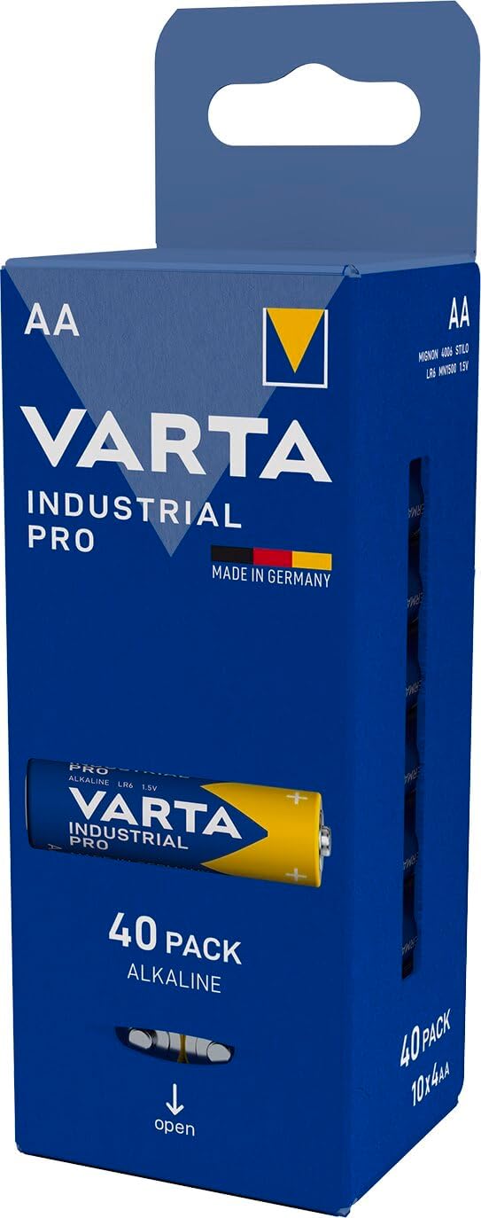 VARTA Industrial Pro AAA Alkaline Batterie 1,5V 40 Stueck Vorratspack