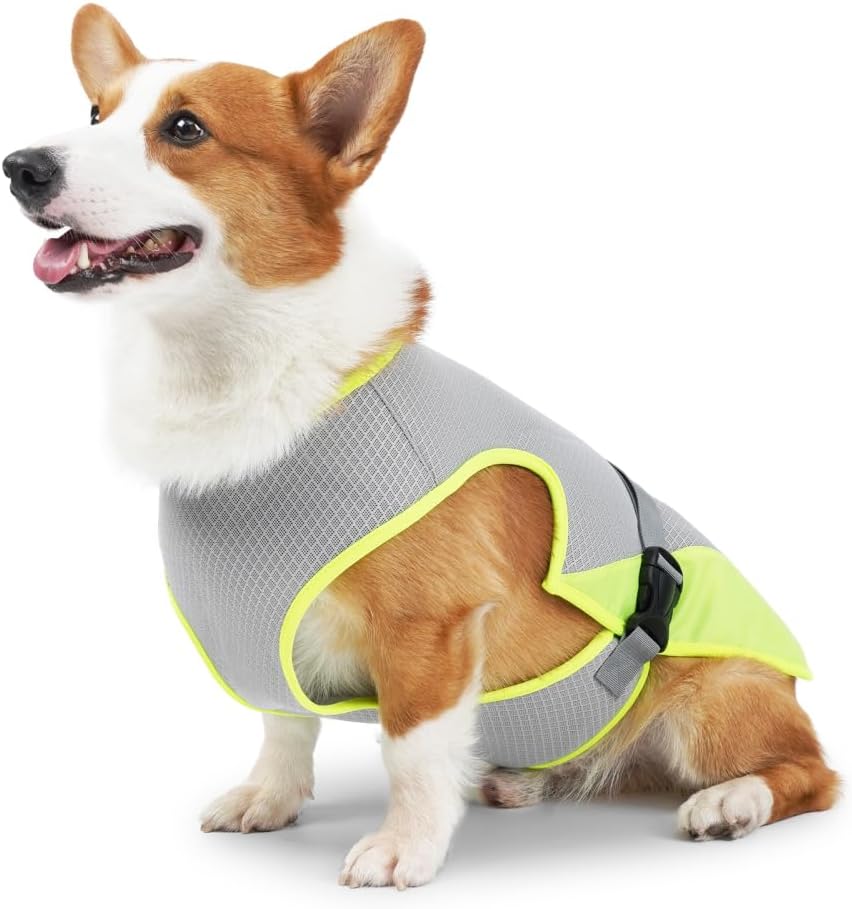 Hunde Kuehlweste S-XL mit verstellbarer Schnalle fuer Jagd Training Camping