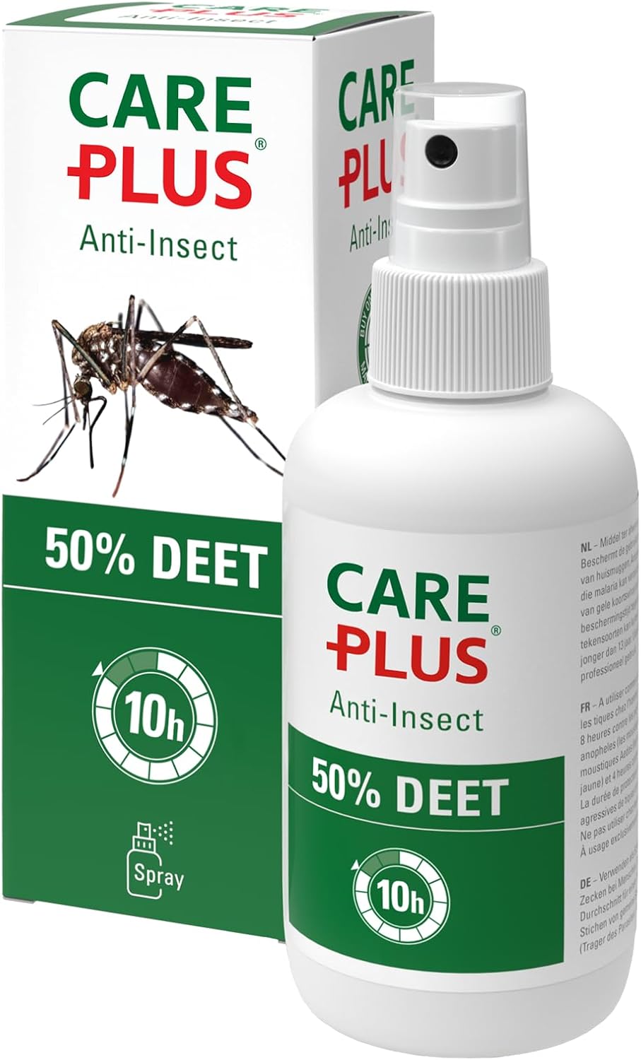 Care Plus Mueckenspray DEET 50% 200ml - starkes Mueckenschutz DEET 50% Spray fuer U